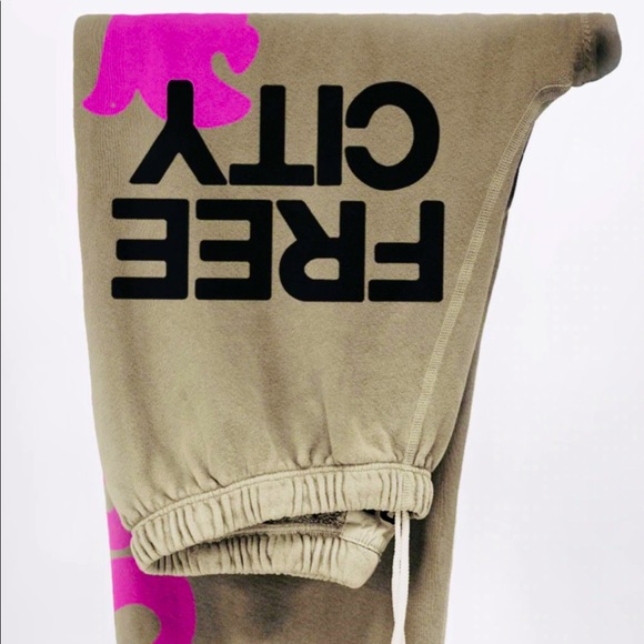 freecity Pants - BRAND NEW FREE CITY OG Sweat Pants SUPERVINTAGE Bear's Claw and Pink